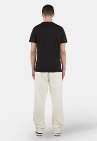 LOGO WIDE PANTS - Tracksuit bottoms - washed unbleached white gum