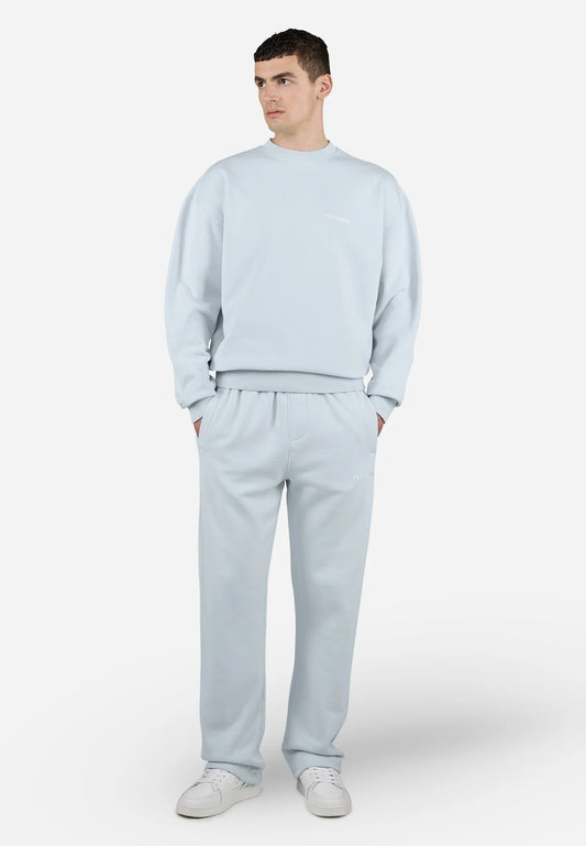 LOGO OVERSIZED SWEATER - Sweatshirt - washed dream blue white gum