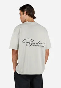 Pegador PIKE OVERSIZED TEE - Print T-shirt - vintage light grey black