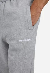 LOGO HEAVY JOGGER - Tracksuit bottoms - heather grey white