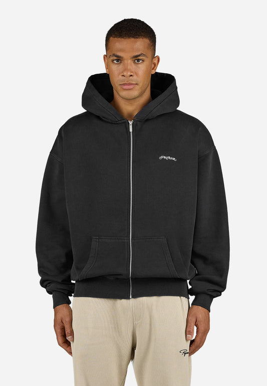 PUYO JACKET - Sweat zippé - vintage black
