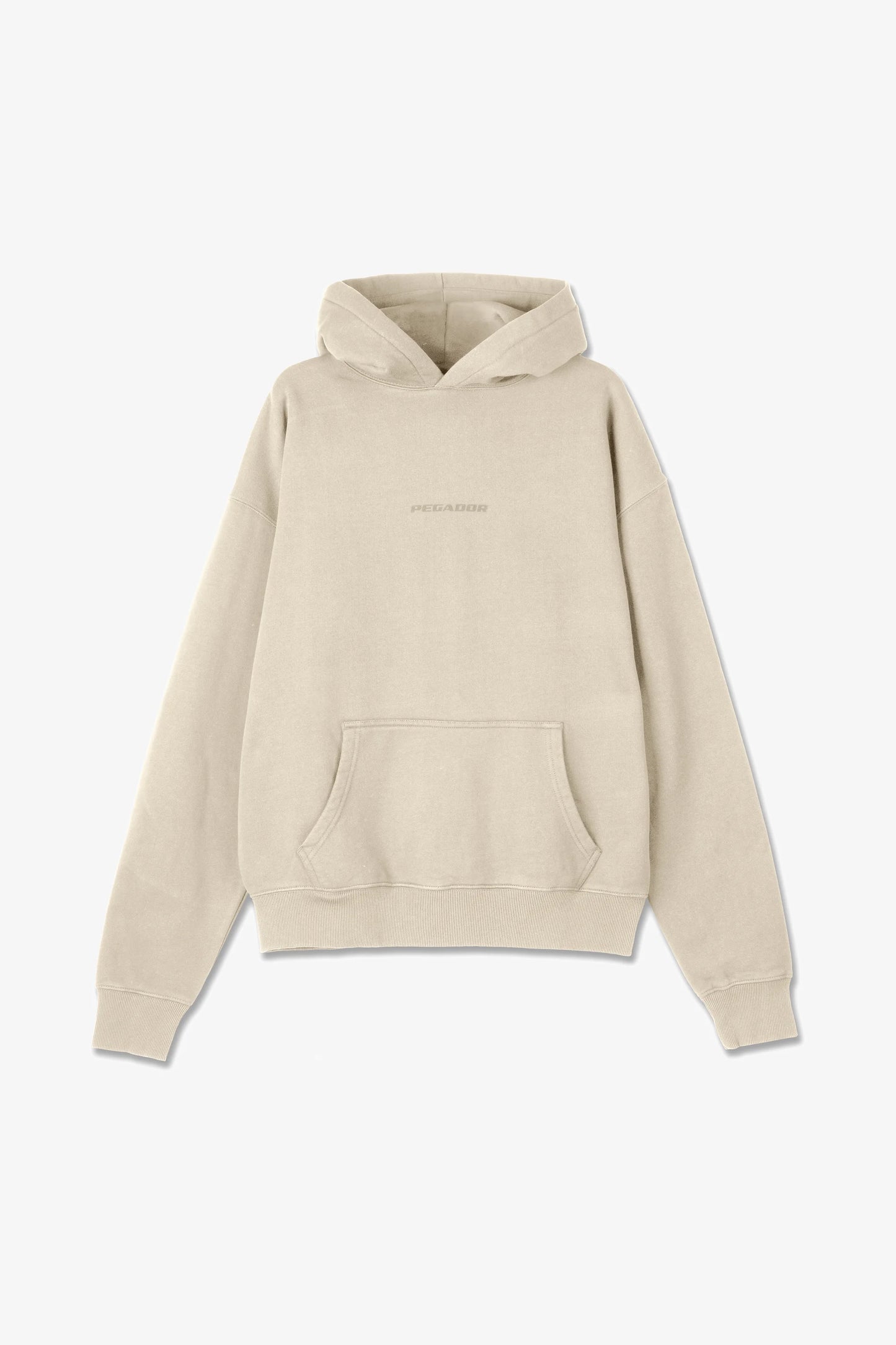 COLNE LOGO HOODIE - Sweat à capuche - washed stone rough feather stone