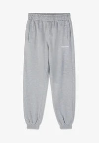 LOGO HEAVY JOGGER - Tracksuit bottoms - heather grey white