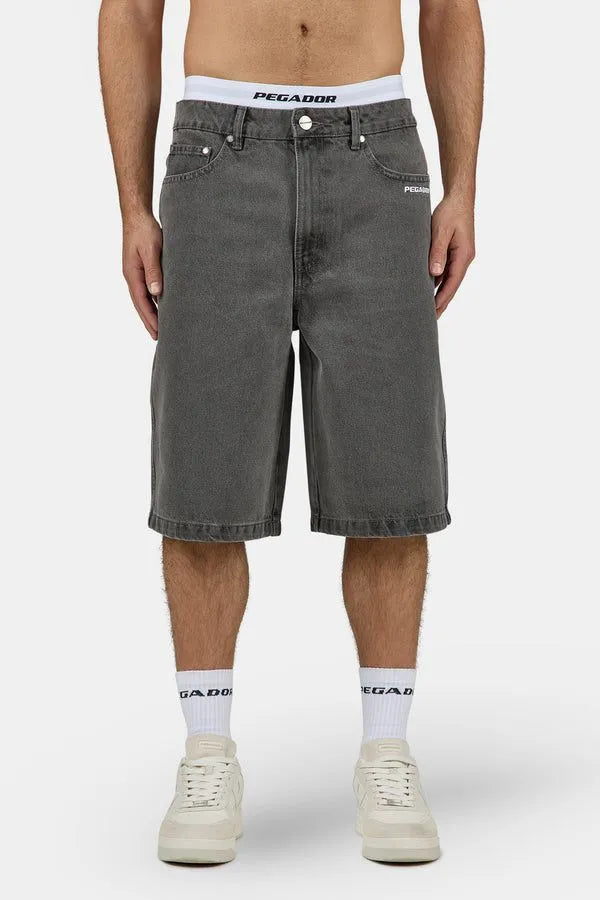 Grey Kolar Washed Shorts