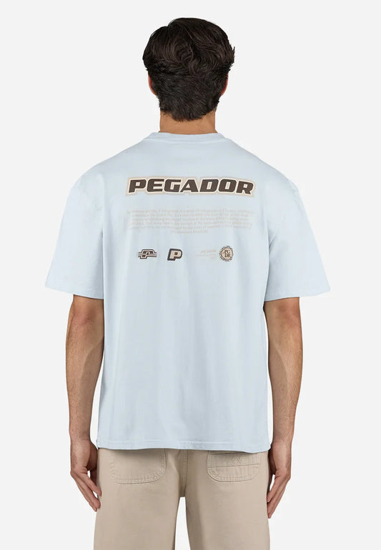 Pegador SENTINAL TEE - Print T-shirt - washed dream blue