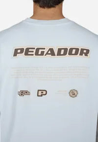 Pegador SENTINAL TEE - Print T-shirt - washed dream blue