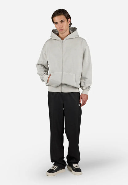 COLNE LOGO JACKET - Sweat zippé - vintage light rough grey