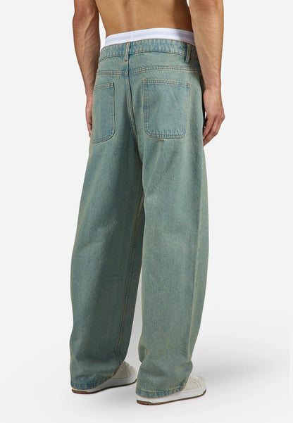 STEM - Loose Jeans - washed vintage blue
