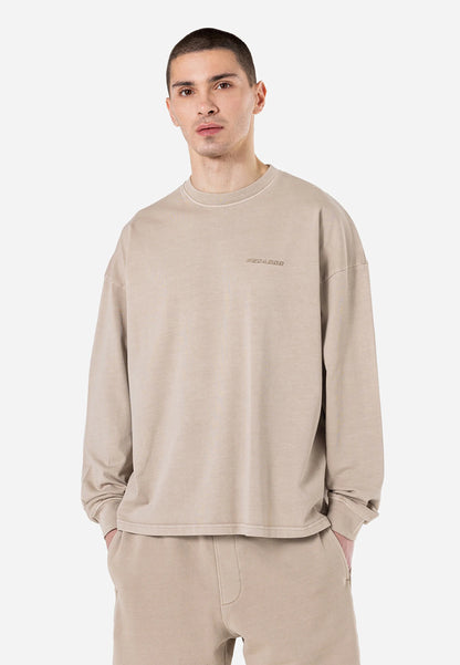 RUSK LOGO - Long sleeved top - vintage dark stone