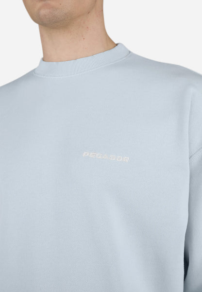 LOGO OVERSIZED SWEATER - Sweatshirt - washed dream blue white gum