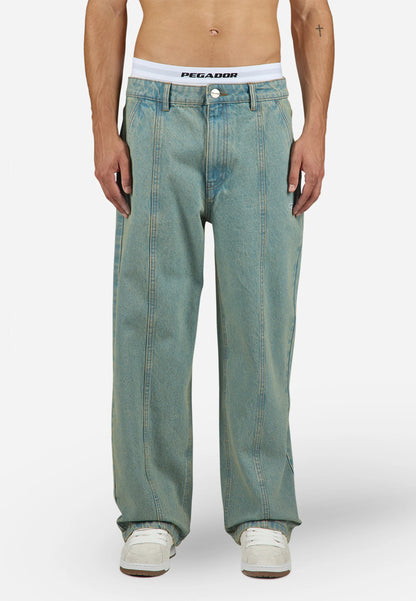 STEM - Loose Jeans - washed vintage blue