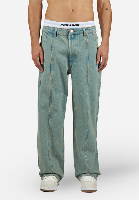 STEM - Loose Jeans - washed vintage blue