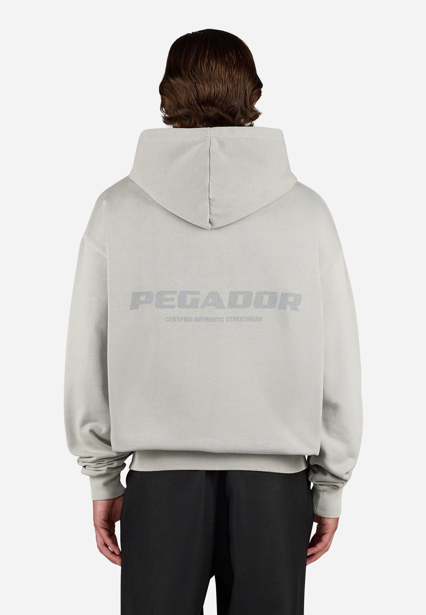COLNE LOGO JACKET - Sweat zippé - vintage light rough grey