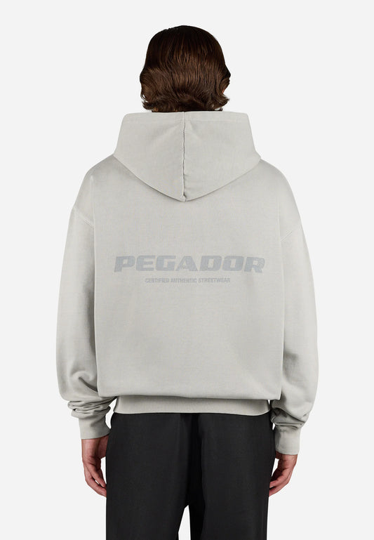 COLNE LOGO JACKET - Sweat zippé - vintage light rough grey