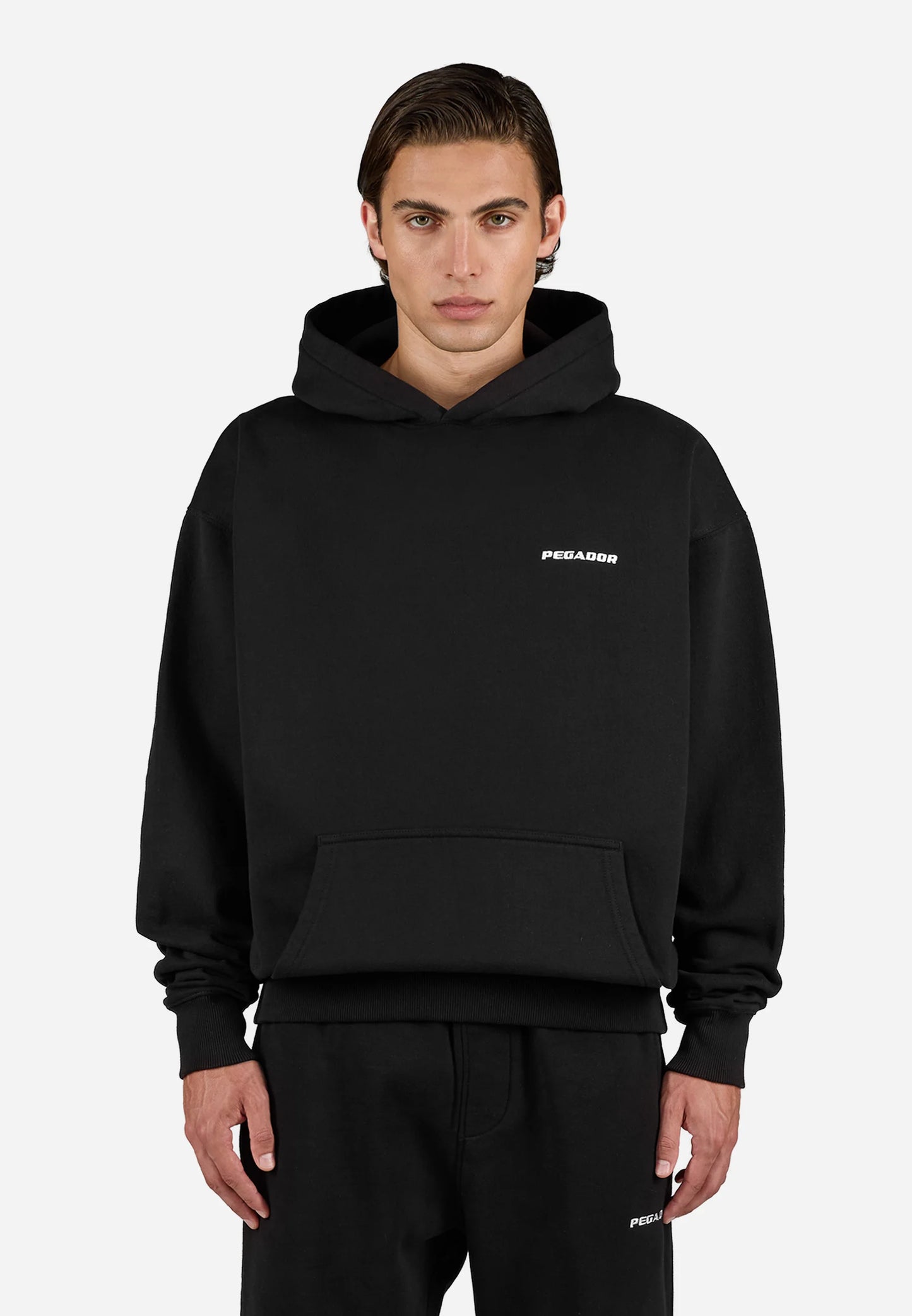 LOGO HOODIE - Sweatshirt - washed black
