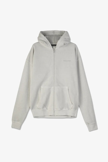 COLNE LOGO JACKET - Sweat zippé - vintage light rough grey