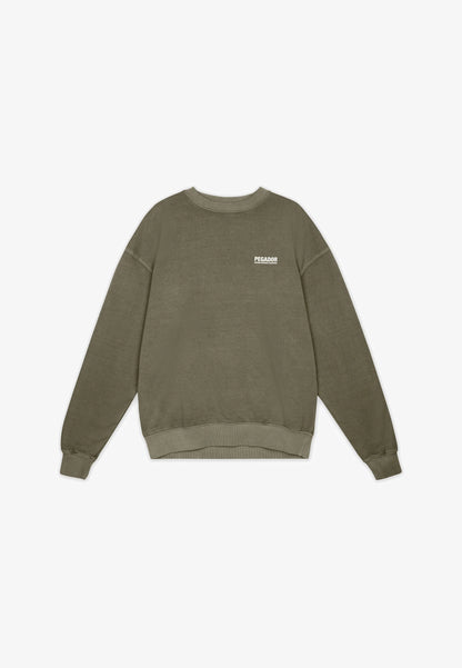 CLINTON OVERSIZED - Sweatshirt - washed faded olive