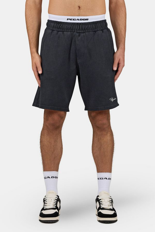 Signar Heavy Rib Black Shorts
