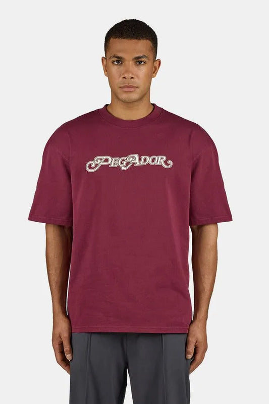 Pegador T Shirt Maroon