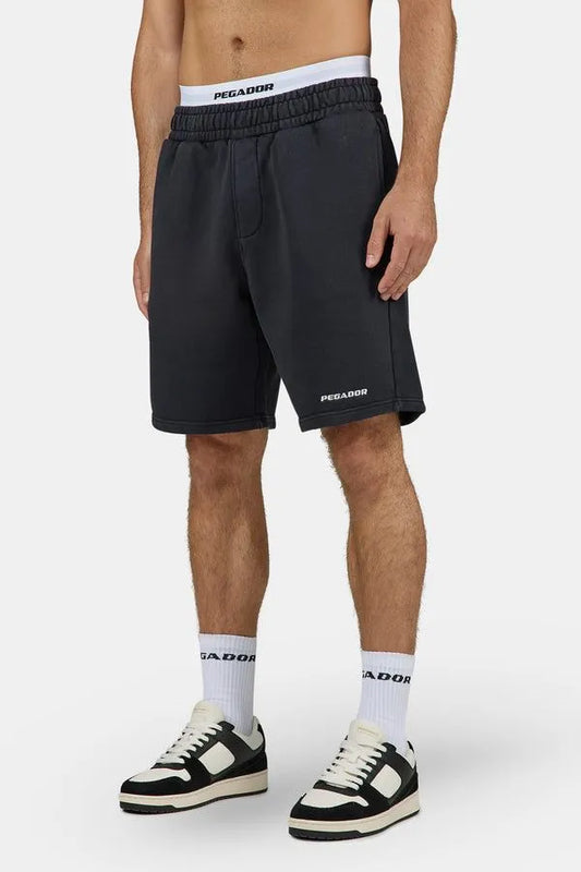 Logo Heavy Sweat Shorts Black