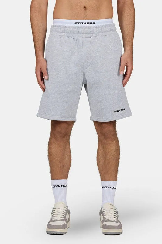 Logo Heavy Sweat Grey Shorts