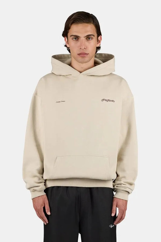 Pegadore Tate Structured Oversized Hoodie Beige
