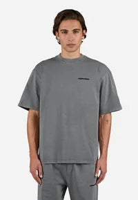Pegador LOGO TEE - Basic T-shirt - vintage grey