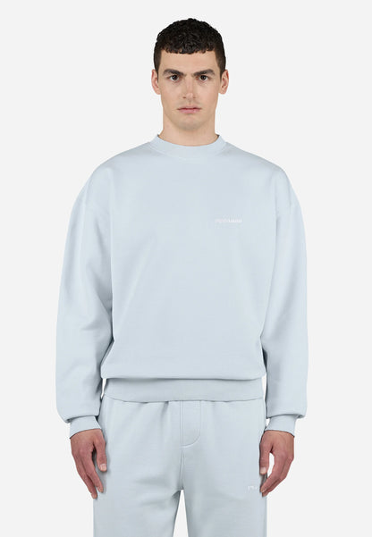 LOGO OVERSIZED SWEATER - Sweatshirt - washed dream blue white gum