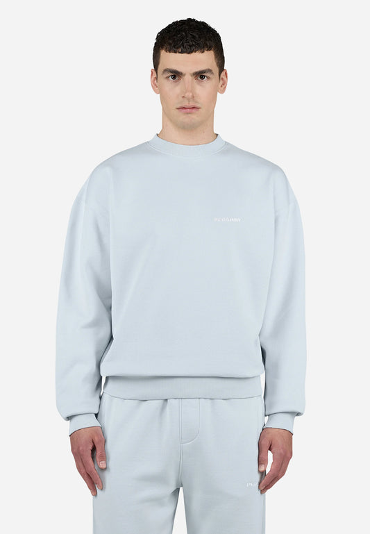 LOGO OVERSIZED SWEATER - Sweatshirt - washed dream blue white gum